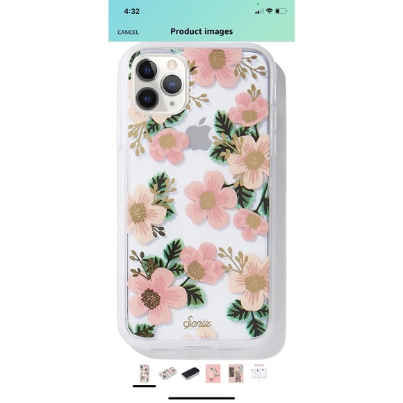 Sonix Southern Floral Case for iPhone 11 Pro/X/XS Protective Pink Clear Flowers - Picture 3 of 3